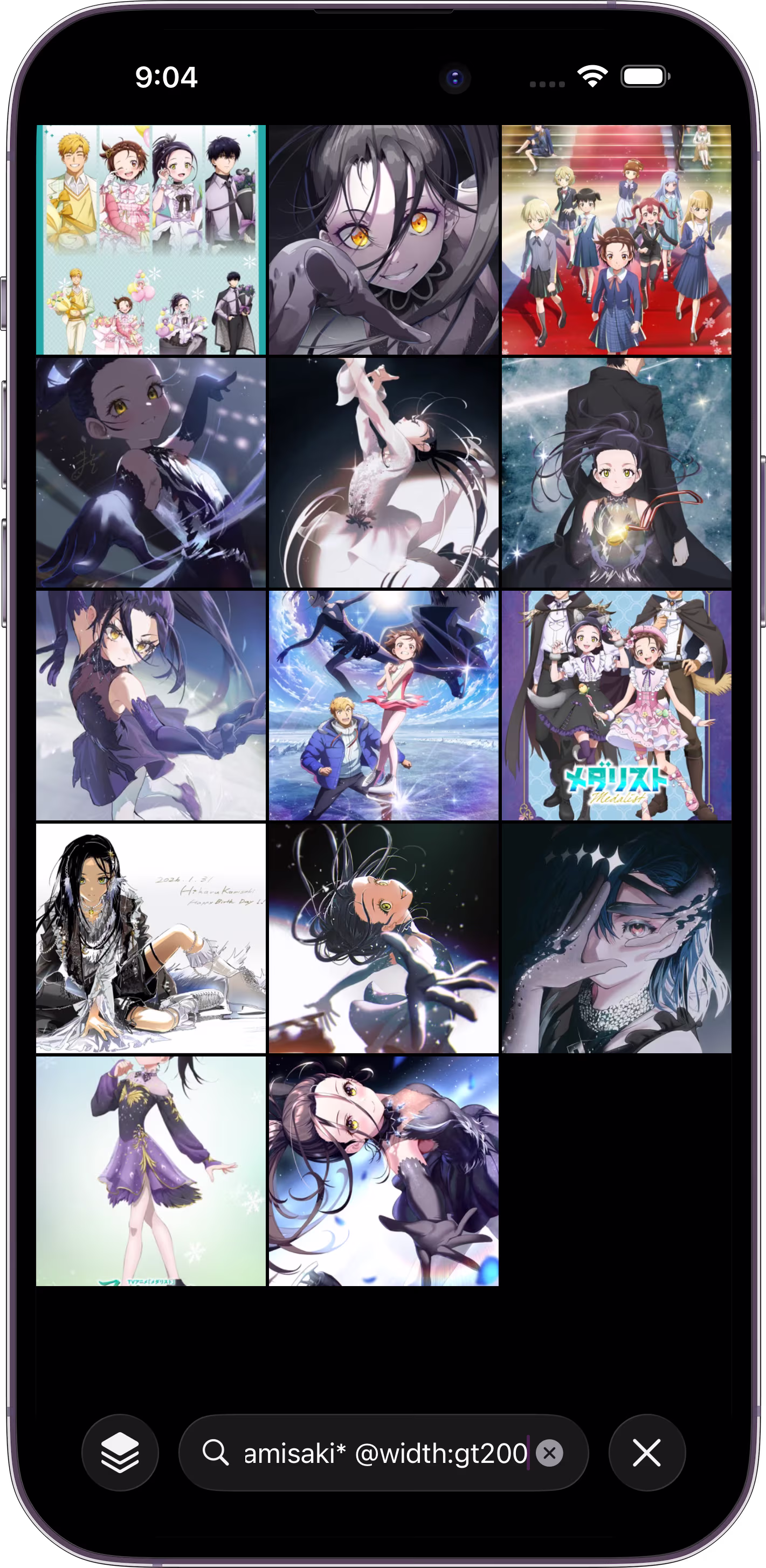 Local gallery search using tags and property filters in Mignori