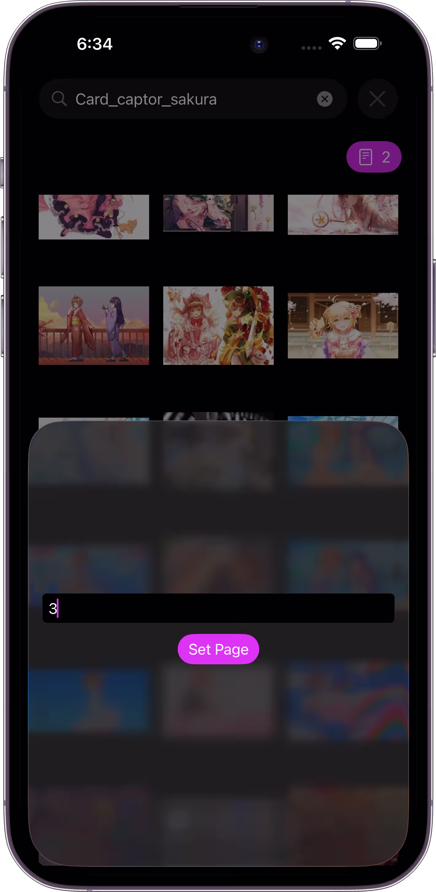 Mignori feature showing jump-to-page support