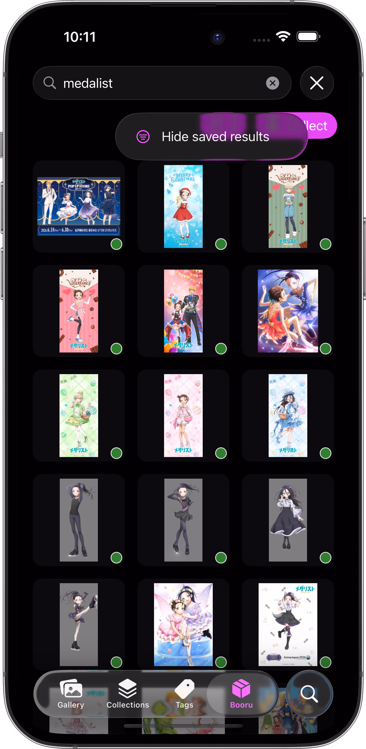 Mignori search filters for local gallery results