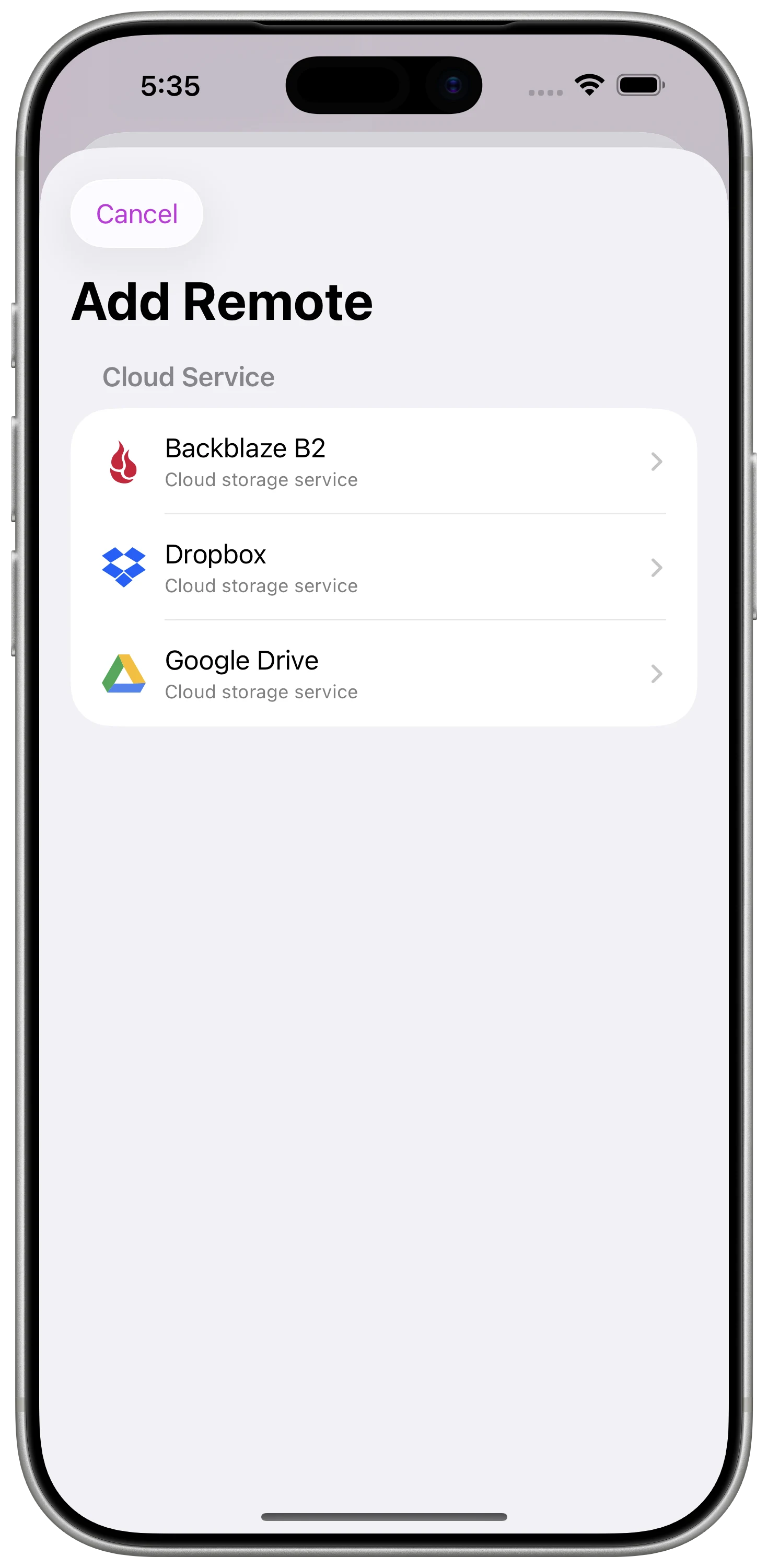 Mignori Libraries stored in a cloud storage location